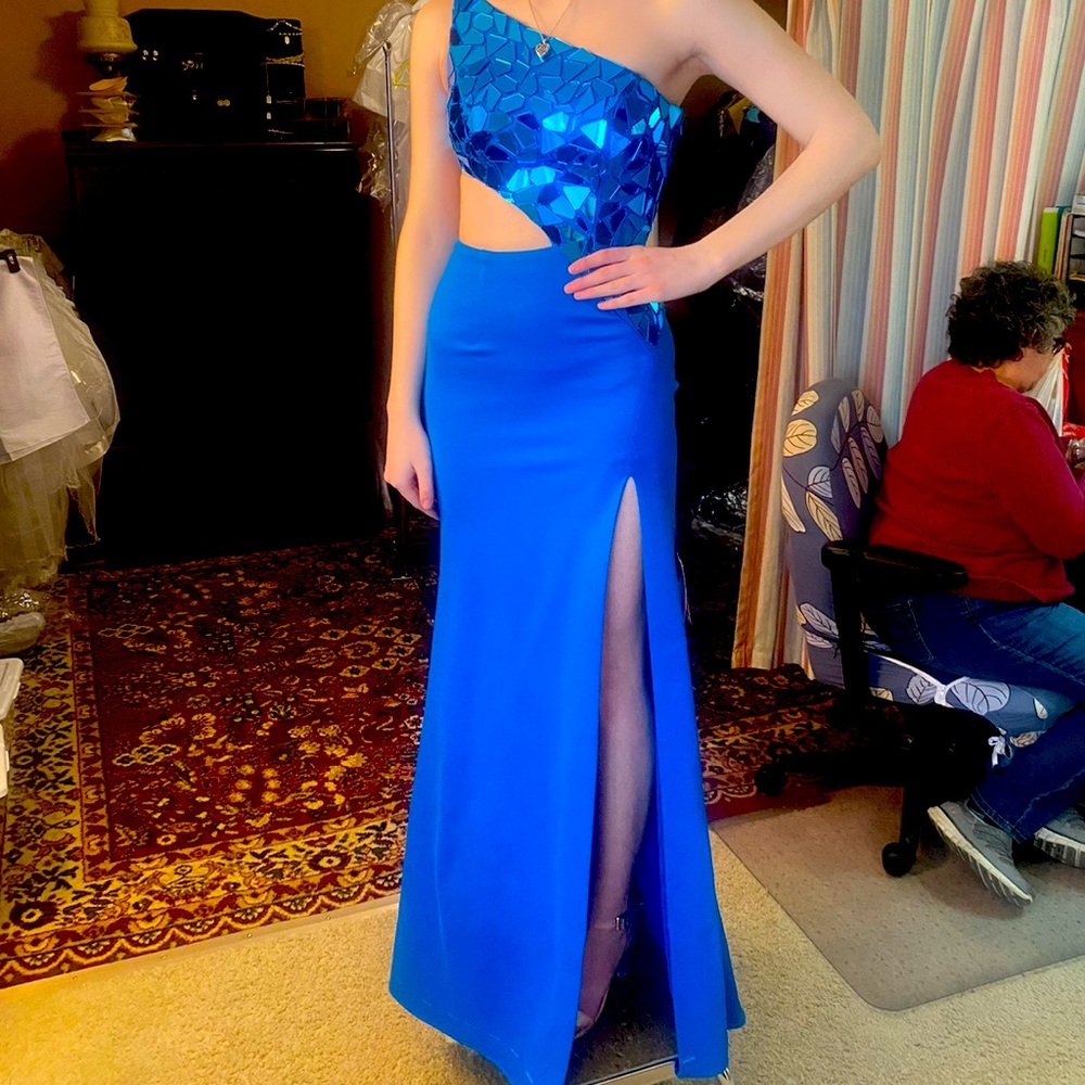 Sherri Hill Royal Blue Prom Dress